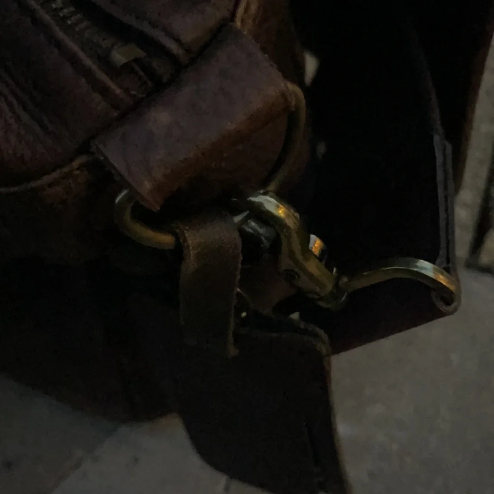 Gap leather brown pebble briefcase/ satchel